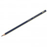 Карандаш чернографитовый Faber-Castell "GOLDFABER 1221" шестигранный, корпус деревянный, цвет корпуса синий с золотой полоской, тв. 3B