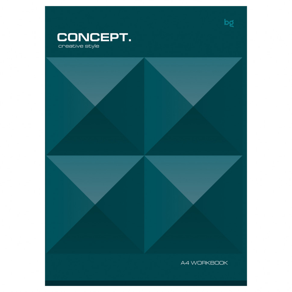 Тетрадь 60 листов А4 клетка BG "Monocolor. Corporate identity"