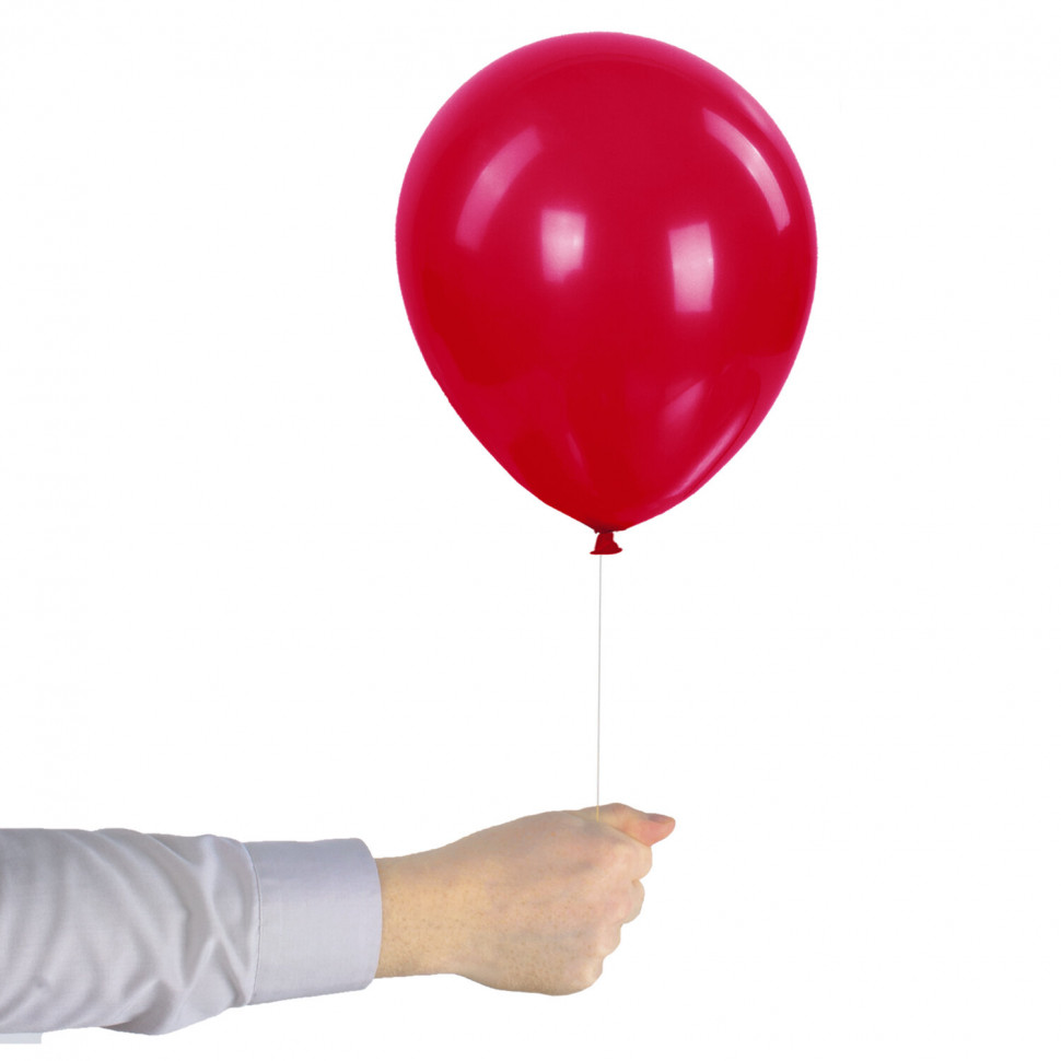 Шары воздушные BRAUBERG KIDS "ЯРКИЕ ЦВЕТА",  диаметр 25 см, уп. 100 штук, 591873