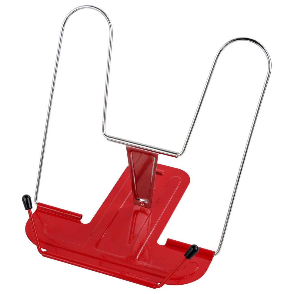 Подставка для книг и учебников BRAUBERG LINE+ металлическая красная, 238070