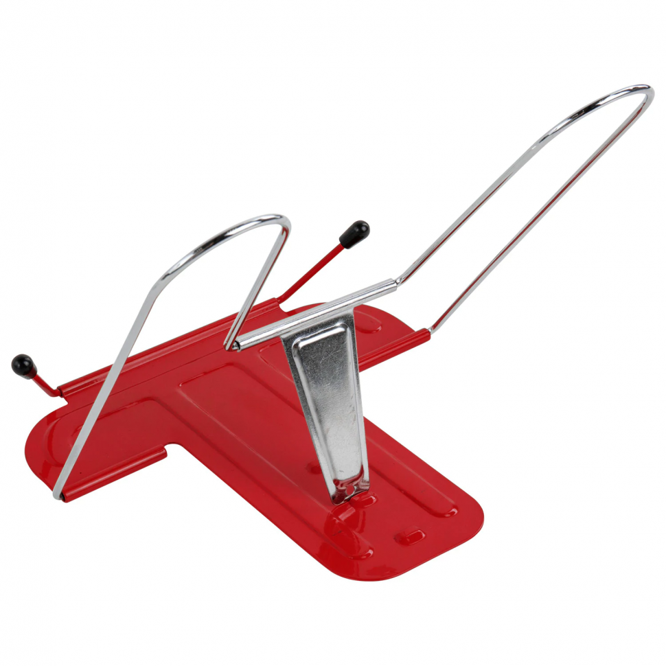 Подставка для книг и учебников BRAUBERG LINE+ металлическая красная, 238070