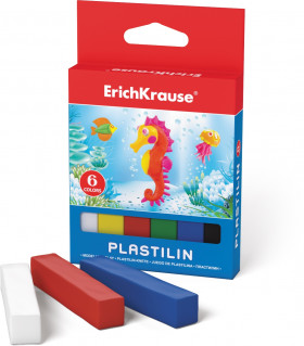 Пластилин Erich Krause 6 цветов, 90 г