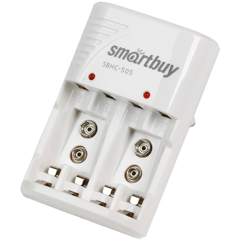 Зарядное устройство Smartbuy SBHC-505 для аккумуляторов AA, AAA, MN1604 (крона), без аккумуляторов