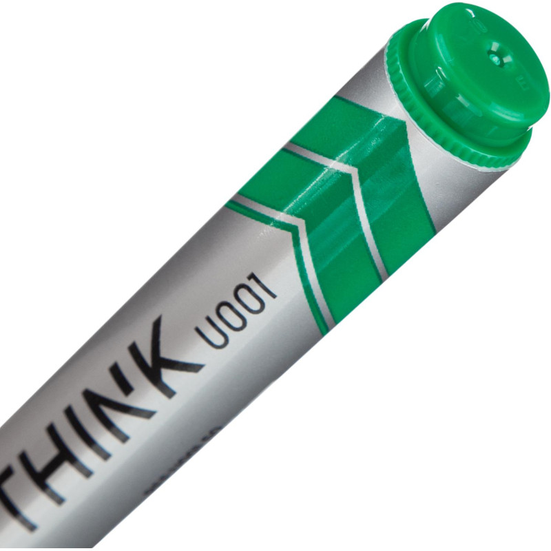 Набор легкостираемых маркеров для досок Deli Think, круглый наконечник, чернила на спиртовой основе, пишущий узел 1-3 мм, 4 цвета, Deli EU00101 