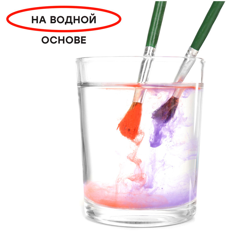 Гуашь ГАММА "Мультики", водная основа, 12 цветов по 20 мл, 221032