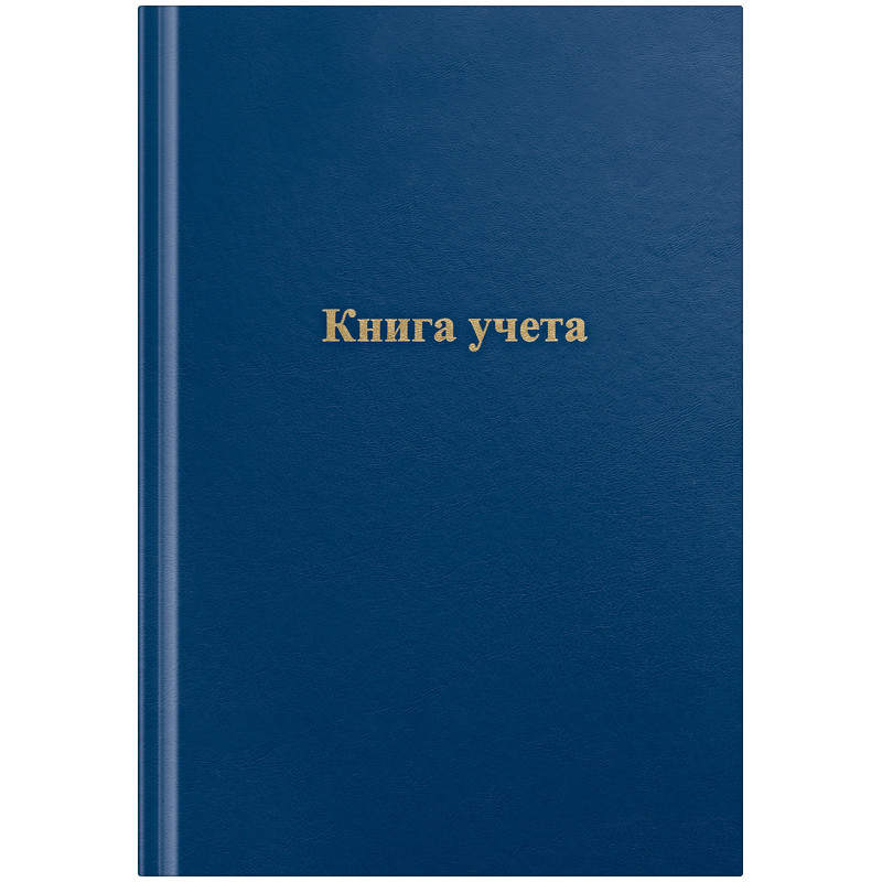 Книга учета 96 листов А4, клетка, бумвинил, блок из офсетной бумаги