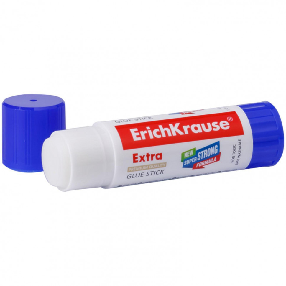 Клей-карандаш Erich Krause Extra 21 г усиленный, основа PVP, EK2368
