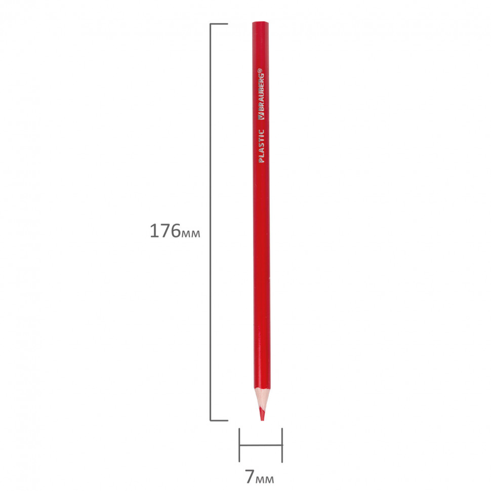 Карандаши цветные BRAUBERG PREMIUM, 12 цветов, шестигранные, грифель мягкий 3 мм, 181666