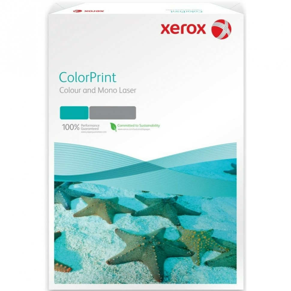 Бумага для полноцветной лазерной и цифровой печати XEROX ColorPrint Coated Gloss глянцевая SRA3 (320 х 450 мм), плотность 250 г/м2, пачка 250 листов 