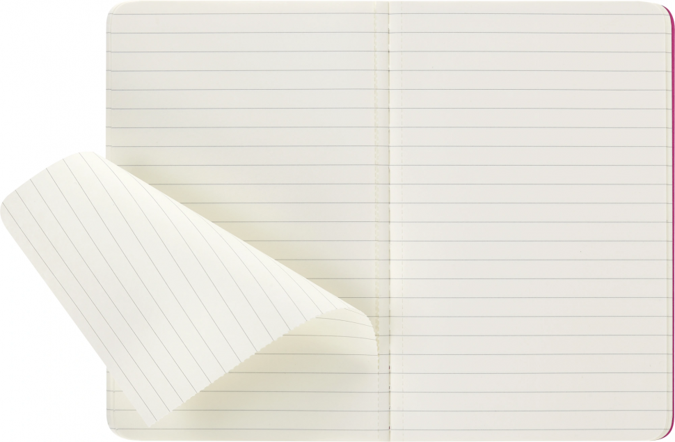 Блокнот Moleskine CAHIER JOURNAL Pocket 90 x 140 мм, обложка картон, 64 страницы, линовка в линию, цвет розовый неон, Moleskine CH011D17 