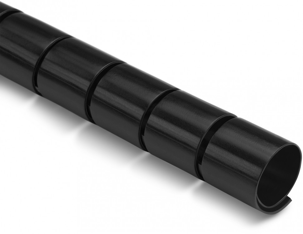 Кабельный органайзер Buro BHP CG252B Spiral Hose, длина 2000 мм, диаметр 25 мм, цвет черный